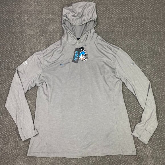 Kuhl Engineered Hoodie Hoody Men's XXL Gray Kuhldry Aktiv Performance 7423 - Picture 1 of 15